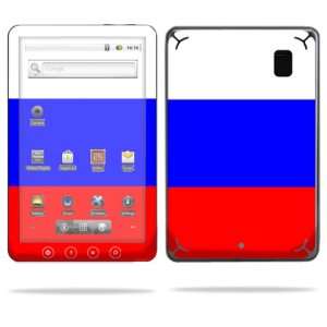   Decal Cover for Coby Kyros MID7012 Tablet Russian Flag Electronics