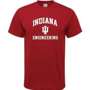 Indiana Hoosiers Cardinal Red Engineering Arch T Shirt  