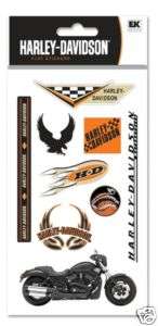 Harley Davidson Motorcycle Night Rod Logo Stickers  