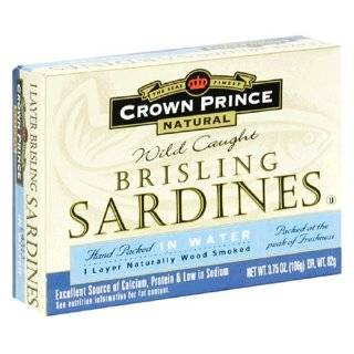 Crown Prince Natural Skinless & Boneless Sardines in Water, 4.37 Ounce 