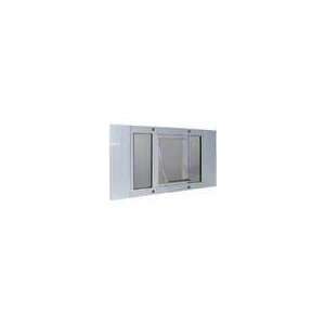  27 to 32 Wide Window Sash Pet Door with an Xlg Flap 10.5 