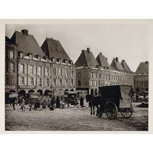  1927 Charleville Mezieres France Place Ducale Carts 