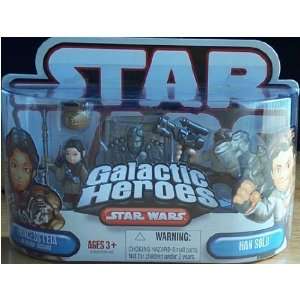  Star Wars Galatic Heroes Princess Leia And Han Solo Toys & Games