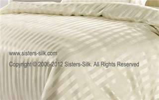 PC 19M/M STRIPED SEAMLESS SILK FITTED SHEET  