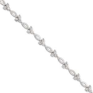  Sterling Silver Diamond Tennis Bracelet Jewelry