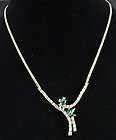 diamond floral necklace  