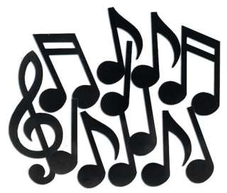 Music Notes Silhouettes Theme Cutout Party Decorations  