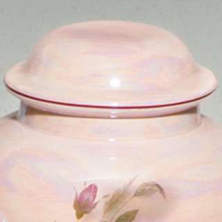 Darlene Ceramic Rose Keepsake Cremation Urn   Pink or Blue   Free 