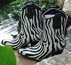   Western Rain Boots Zebra Stripe Corkys Footwear Medium Size 12 13