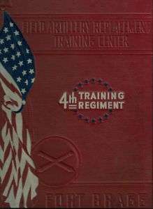ARMY FORT BRAGG 4TH REGIMENT YEAR BOOK LOG WWII 1941  