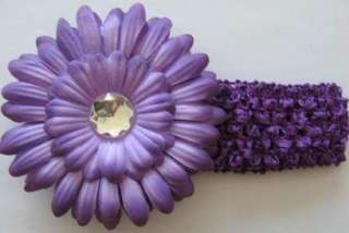 bulk Baby Crochet Headband With Daisy Flower 20pcs  