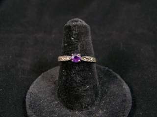 Vintage Sterling Marcasite Amethyst Ring Delicate & Pretty  