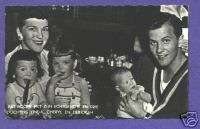 S88827 Pat Boone postcard, Debbie Boone, family photo  