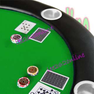 NEW Texas Holdem 84 10 Player folding Poker Table Top  