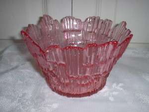 Dalzell~Viking Glass Candy Bowl~Dish Teaberry? Pink 6  