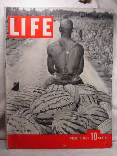 Life mag Aug 9 1937 BLACK WATERMELON Marthas Vineyard  