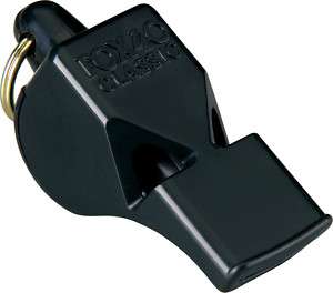 FOX 40 BLACK SAFETY WHISTLE WITH LANYARD FO54141  