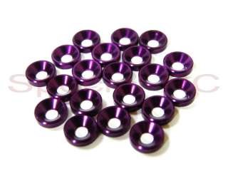   Countersink 3mm Counter Sink Washer (20pcs)Purple #WH 227  