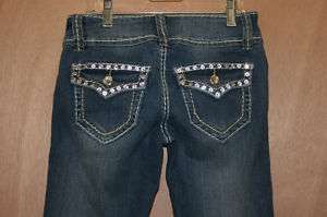 Miss Chic Jeans**   Rhinestone Pockets   style 1207B  