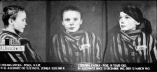 Photo ca 1942 Auschwitz Child Prisoner ID Card  