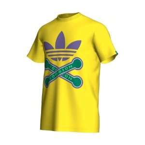 Adidas Torsion Tee Shirt Herren Farbe gelb/lila/grün  