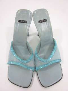 on a pair of CASADEI Blue Ponyskin Sequin Slide Pumps 8.5. These pumps 