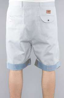 11 After 11 The Denim Patch Roll Up Chino Shorts in Light Blue 