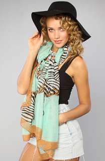 Accessories Boutique The Zebra Prancers Scarf in Teal  Karmaloop 