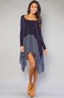 Free People The Chiffon Extravaganza Top in Midnight  Karmaloop 