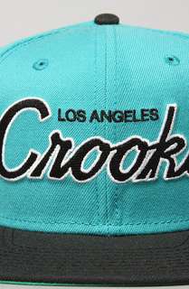   Crooks Snapback Cap in Aqua  Karmaloop   Global Concrete Culture