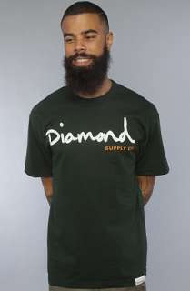 Diamond Supply Co. The Holiday11 OG Script Tee in Green  Karmaloop 