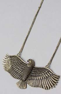 Accessories Boutique The Soaring Eagle Necklace in Gold  Karmaloop 
