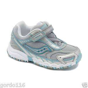 Saucony Girls Sneakers SZ 4 10 Med Wide CUTE NEW Silver  