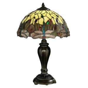 Springdale Lighting Tiffany Dragonfly Collection 22 in. Antique Bronze 