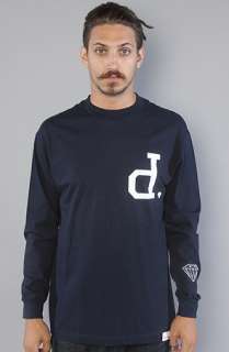 Diamond Supply Co. The UnPolo LS Tee in Navy  Karmaloop   Global 