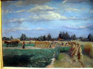 1940s E.L.Durand Landscape Oil Painting,Salmagundi Club  