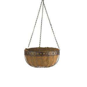   . Metal and Coconut Liner Hanging Basket HGB14QE BZ 