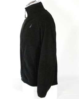 Nautica Mens Black Fleece Jacket Medium M Med NWT $79  