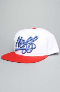 NEFF The Script Cap in White Red  Karmaloop   Global Concrete 