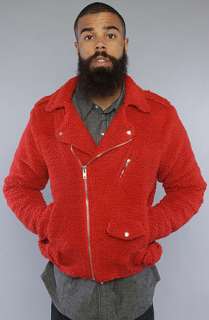 Joyrich The Fleece Motor Jacket in Red  Karmaloop   Global 