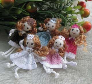 Cute Pattern dress girl small doll craft/appliques DIY handicraft U 