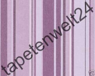 Streifen violett Tapete Papier lila Wohnzimmer Flur OVP  