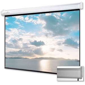 Ultra 100 Diagonal 169 Manual Projection Screen   White Case at 