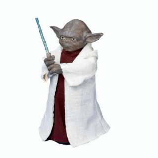 12 in. Star Wars Yoda with LED Light Saber Tree Topper SW9902 at The 