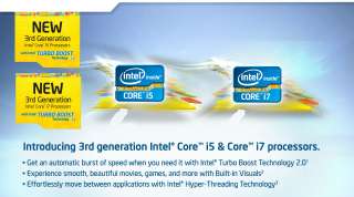 Introducing the 3rd Genration Intel ™ Core i5 & Core i7 Processors