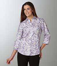 Westbound Petites Easy Care Floral Print Shirt $15.75