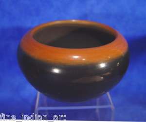 San Ildefonso Pueblo Pottery 2 Tone Jar by Dora Tse Pe  