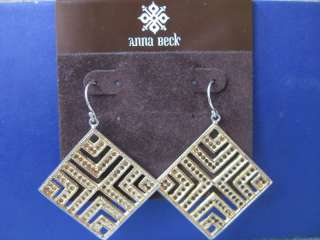 anna beck .925 silver earrings  