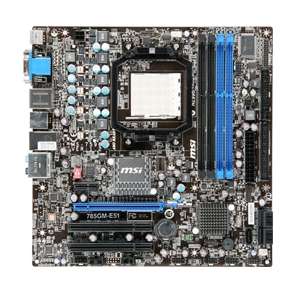 MSI 785GM E51 Motherboard   AMD 785G, Socket AM3, USB, PCIe, RAID, LAN 