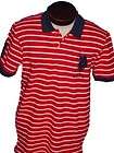 NEW US POLO ASSN Shirt Mens L Large Red & White Stripes with Big Pony 